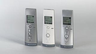 Schlotterer Funkhandsender in Weiß und Silber