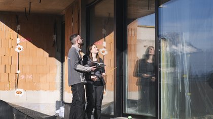 Lehrlingsausbildung auf der Baustelle