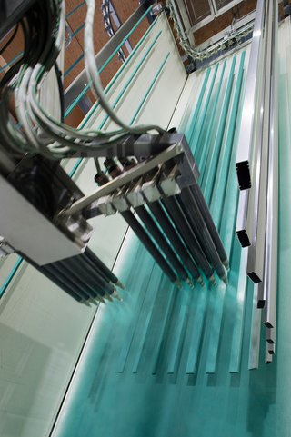 Schlotterer Produktion Pulverbeschichtung