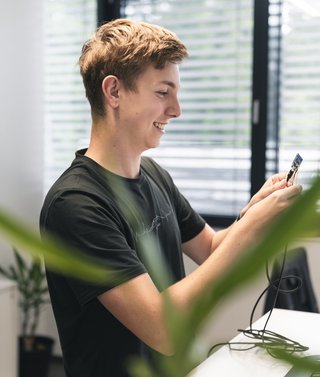 Person bei Praktikum bei Schlotterer