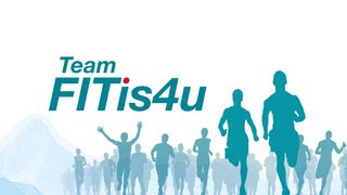 Logo Team Fitis4u Logo mit laufenden Personen Team Fitis4u