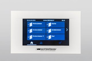 Touchscreen Steuerung für elektronische Jalousien
